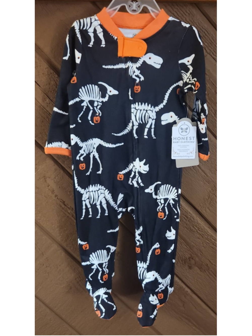 Baby Boy Halloween Dinosaur Sleep and Play Size 3-6 months